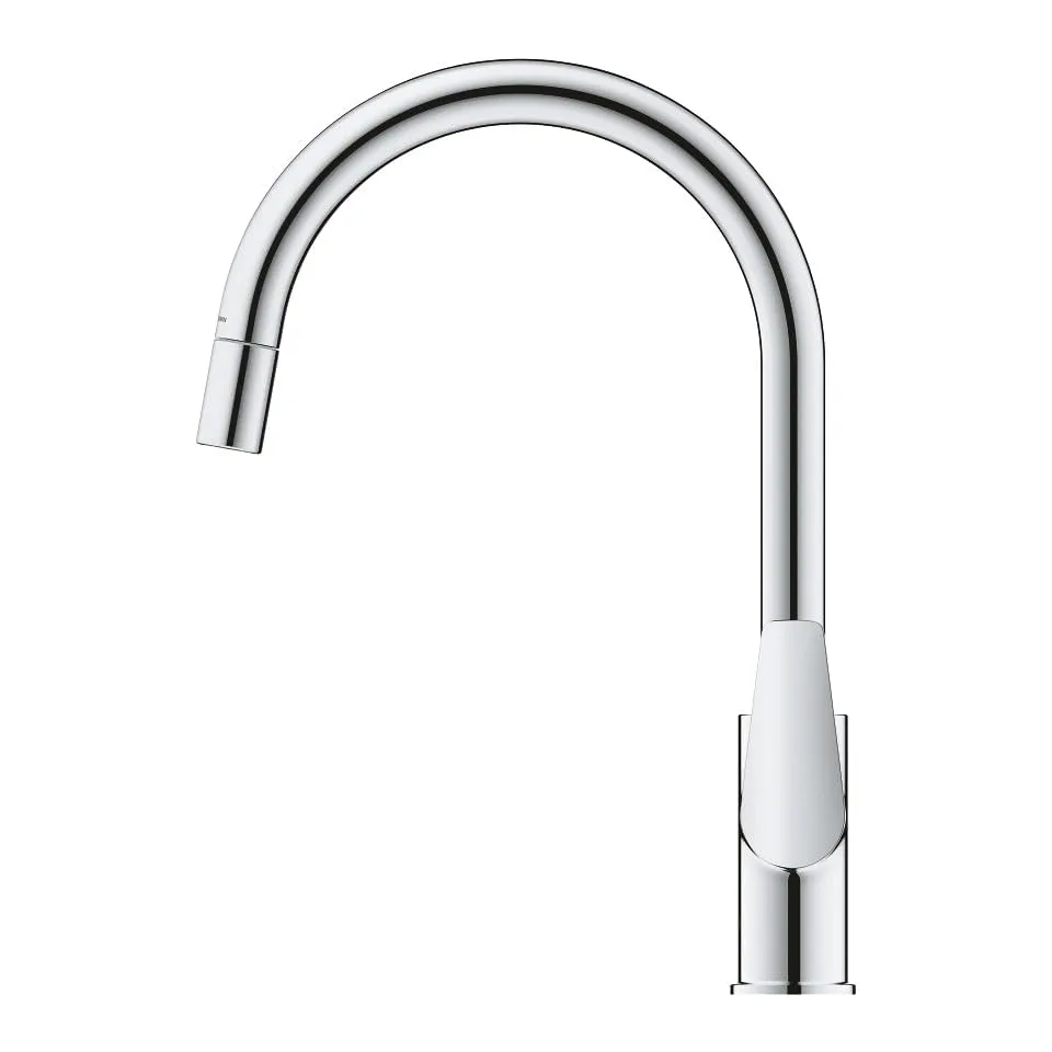 Змішувач для кухні GROHE BauEdge з висувним виливом, хром (30536000) — фото 2