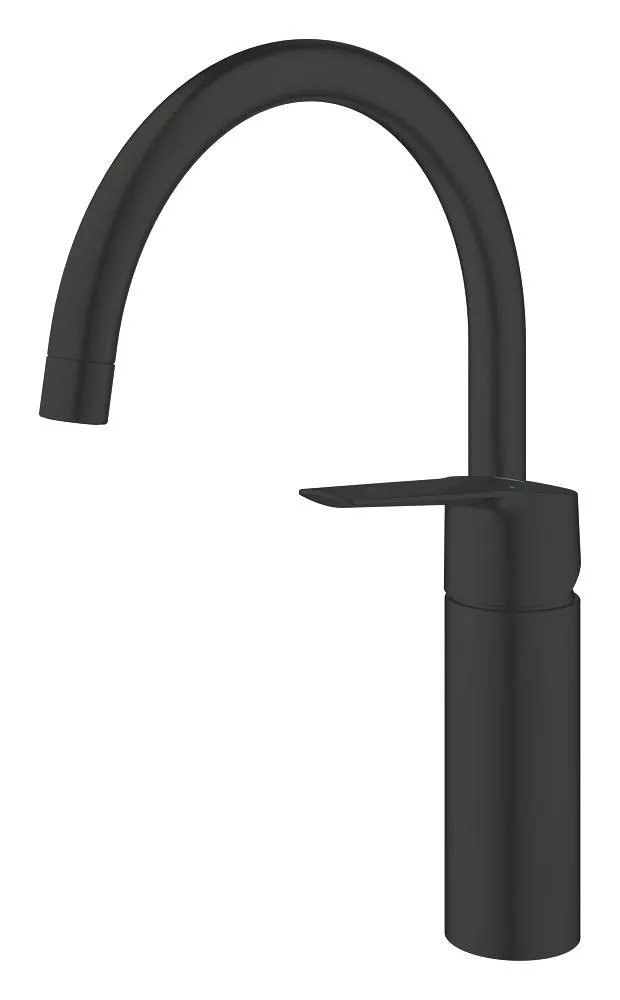 Смеситель для кухни GROHE Start с высоким C-образным изливом, матовый чёрный (304692430) — фото 3