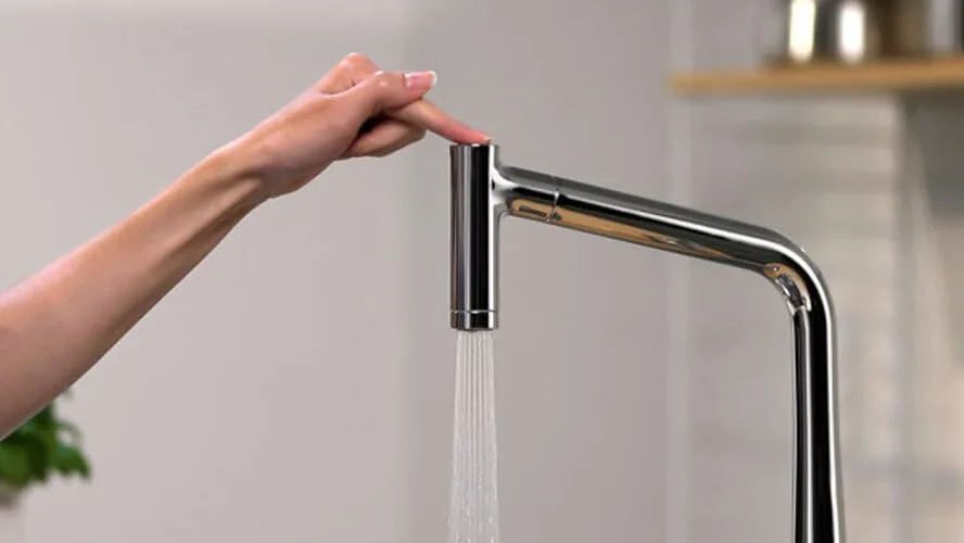 Змішувач для кухні hansgrohe Metris M71 320 з висувною лійкою, Stainless Steel Finish (14820800) — фото 5