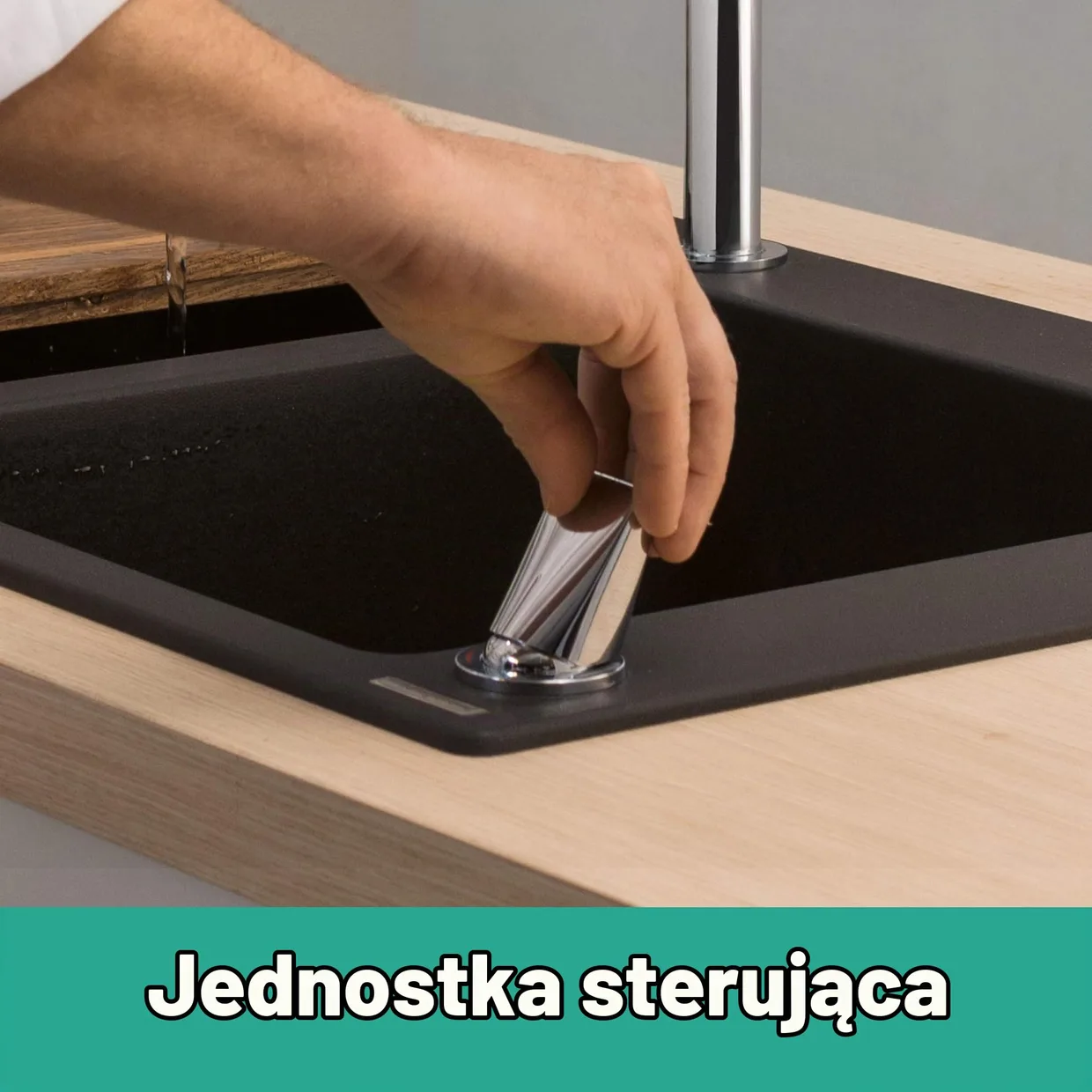 Змішувач для кухні hansgrohe Metris Select M71 200 з висувною лійкою, хром (73818000) — фото 7