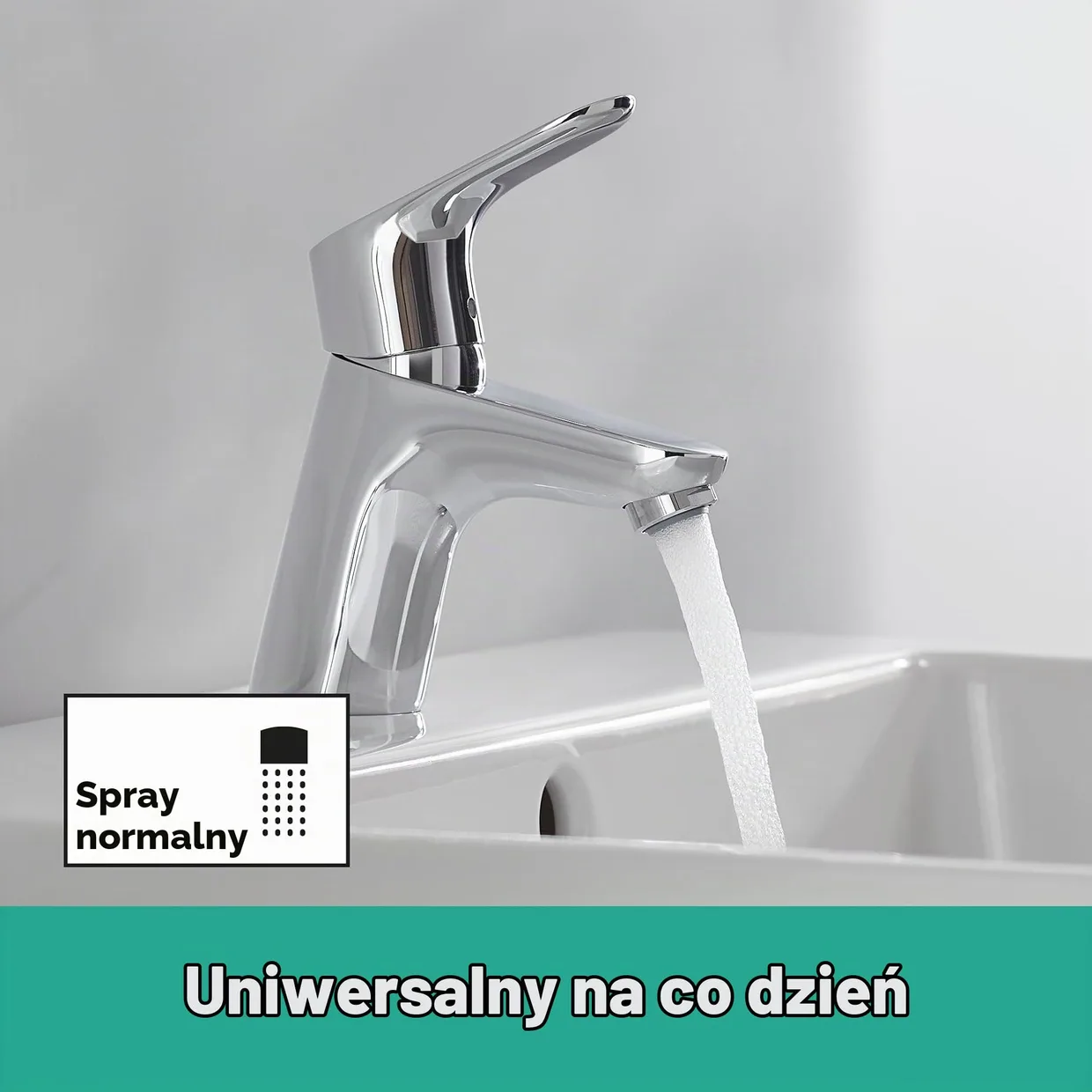 Смеситель для раковины hansgrohe Focus 70 с донным клапаном Push-Open, хром (31604000) — фото 4