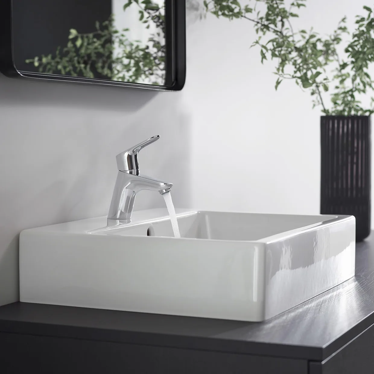 Смеситель для раковины hansgrohe Focus 70 с донным клапаном Push-Open, хром (31604000) — фото 7