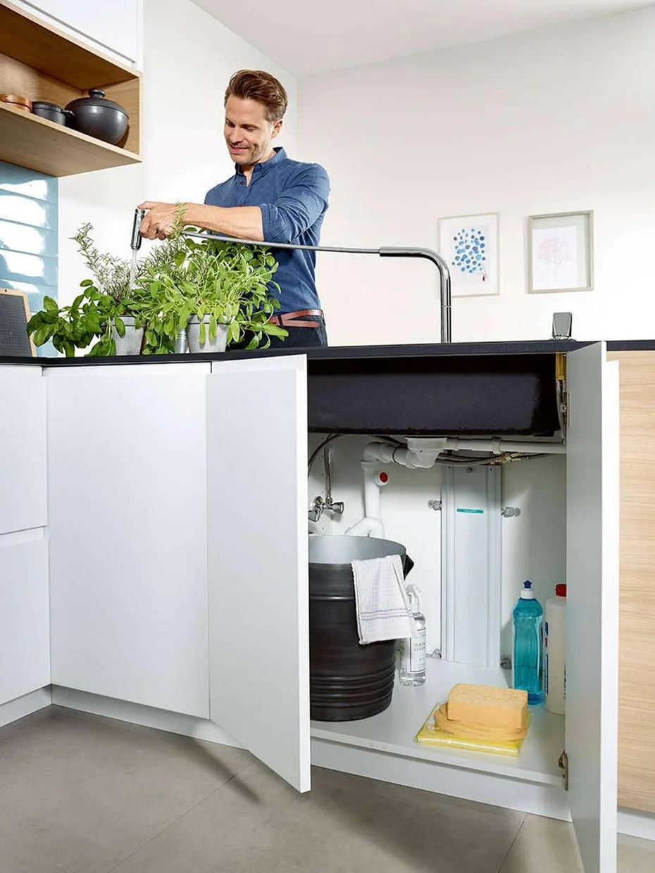 Смеситель для кухни hansgrohe Talis Select M51 300 с выдвижной лейкой, Stainless Steel Finish (73867800) — фото 5