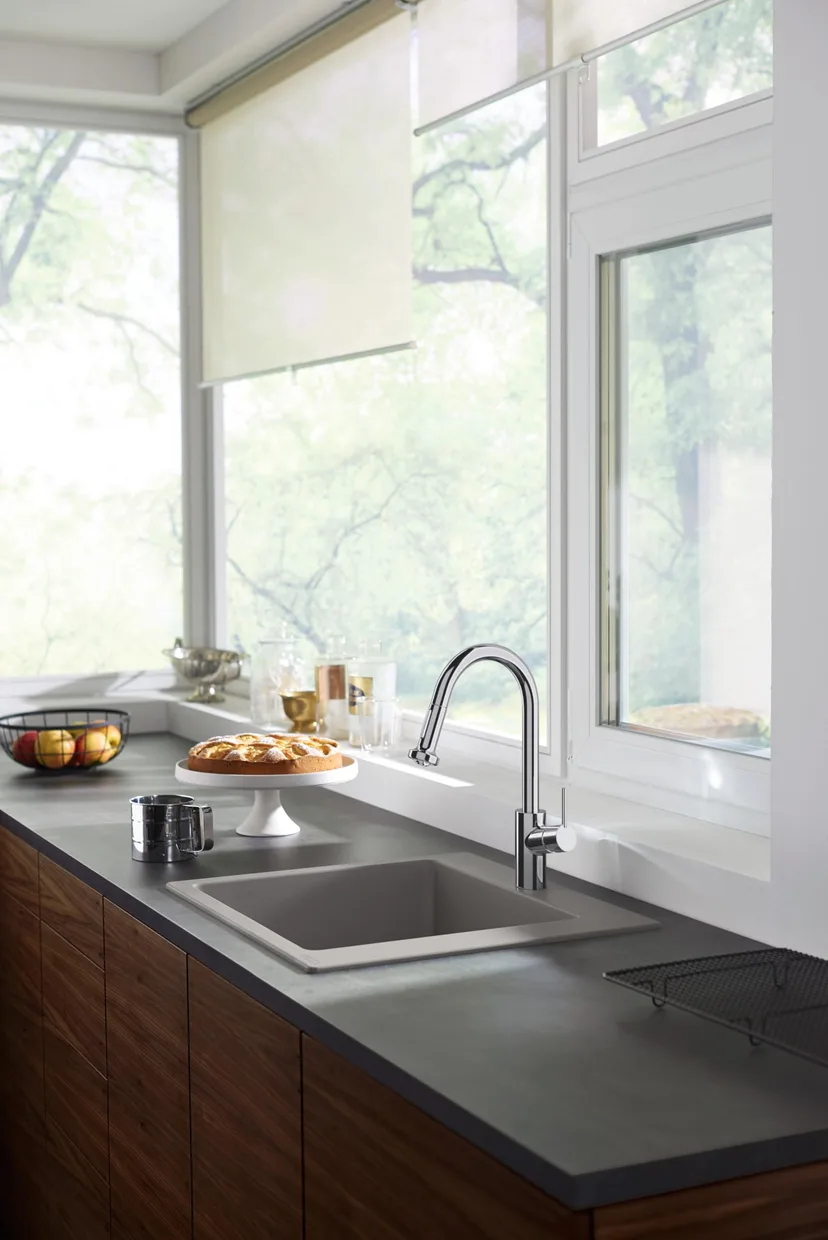 Смеситель для кухни hansgrohe Talis M52 170 с выдвижной лейкой, хром (73860000) — фото 3