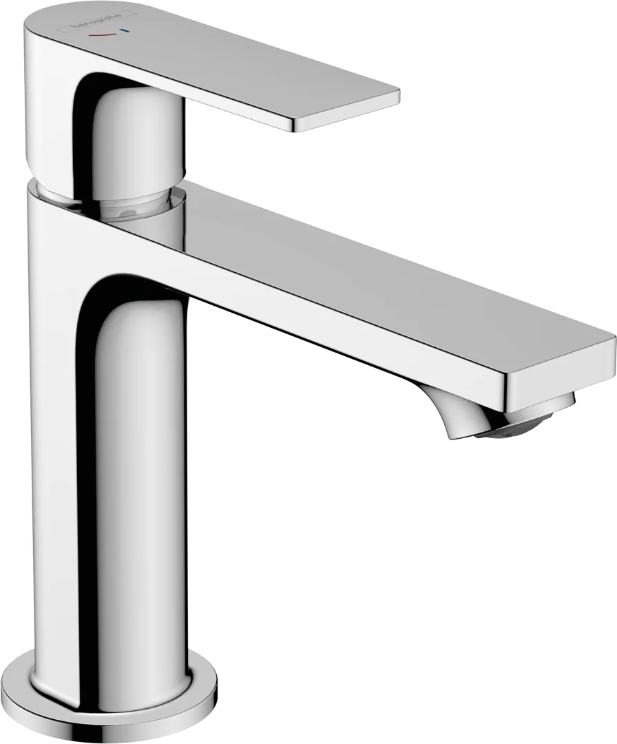 Смеситель для раковины hansgrohe Rebris E 110 CoolStart без донного клапана, хром (72560000)