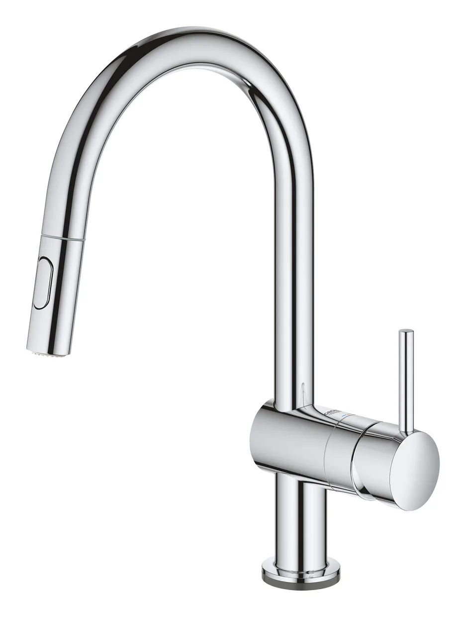 Змішувач для кухні сенсорний GROHE Minta Touch з висувним виливом, хром (31358002) — фото 2