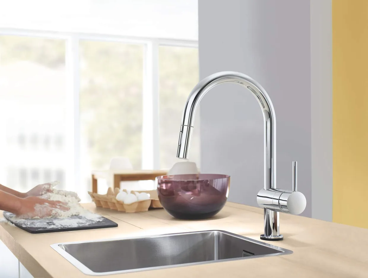Змішувач для кухні сенсорний GROHE Minta Touch з висувним виливом, хром (31358002) — фото 6