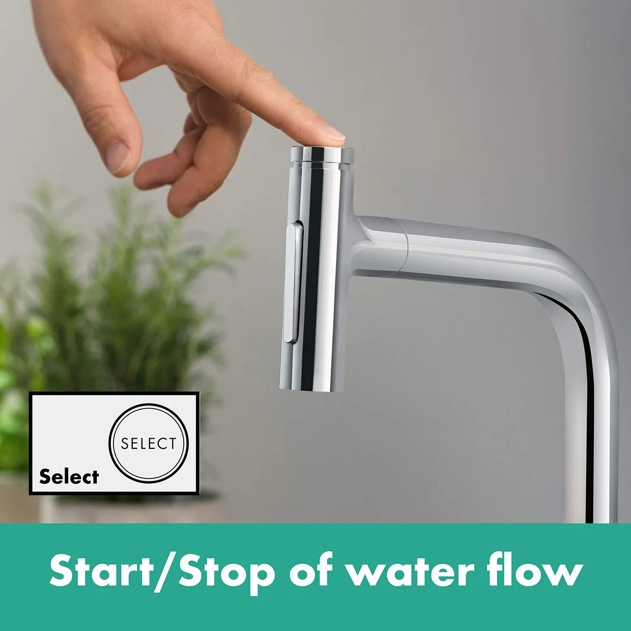Змішувач для кухні hansgrohe Talis Select M51 220 з висувною лійкою, хром (73868000) — фото 3