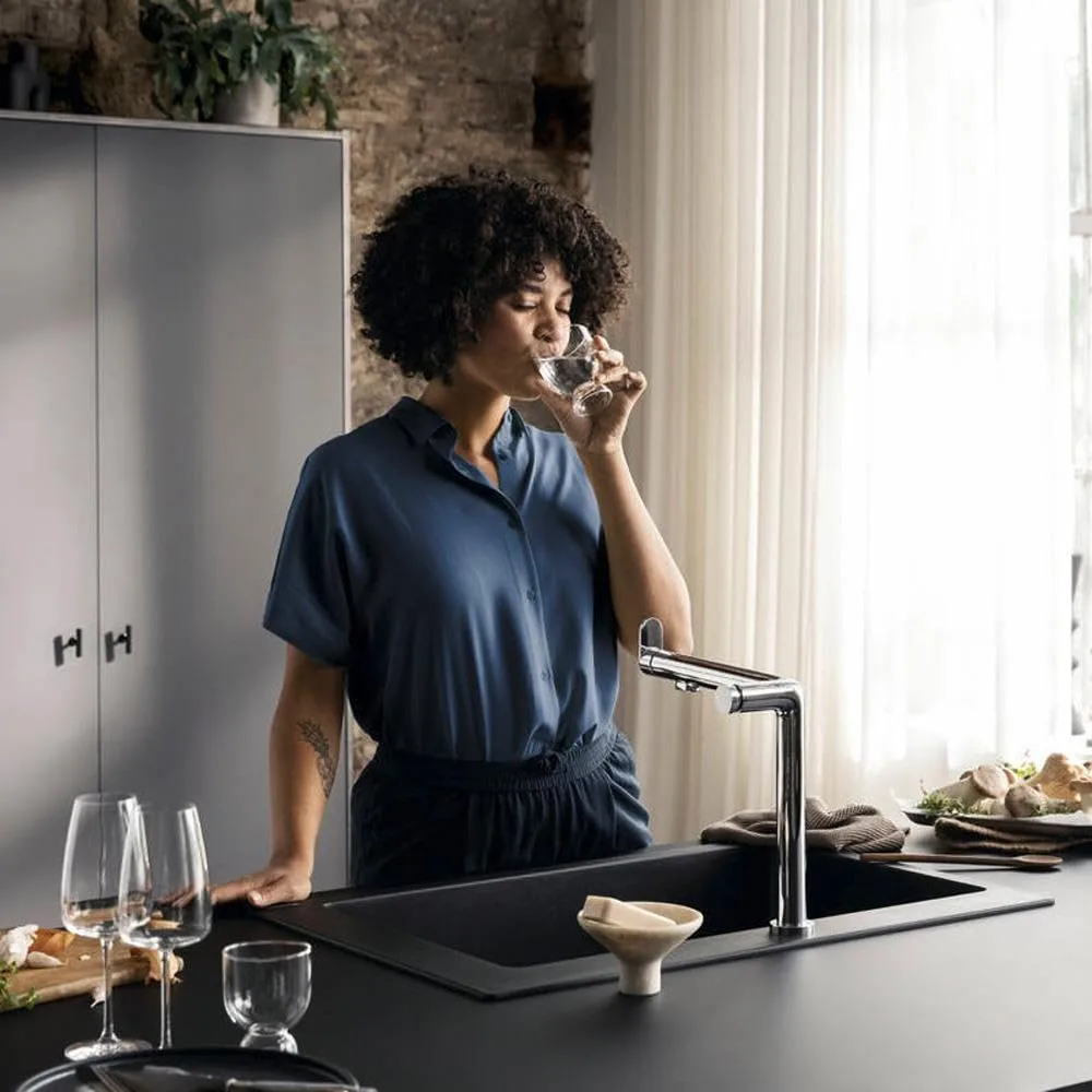 Смеситель для кухни hansgrohe Aqittura M91 240 с фильтром, стартовый набор, хром (76802000) — фото 2