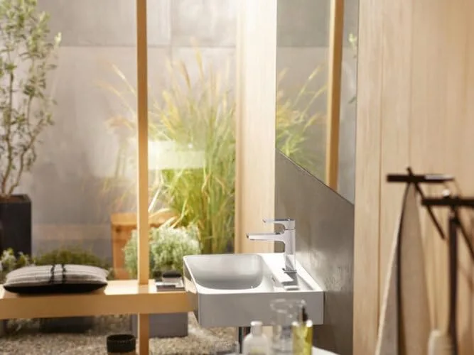 Смеситель для раковины hansgrohe Metropol 110 с донным клапаном Push-Open, Brushed Black Chrome (32507340) — фото 3
