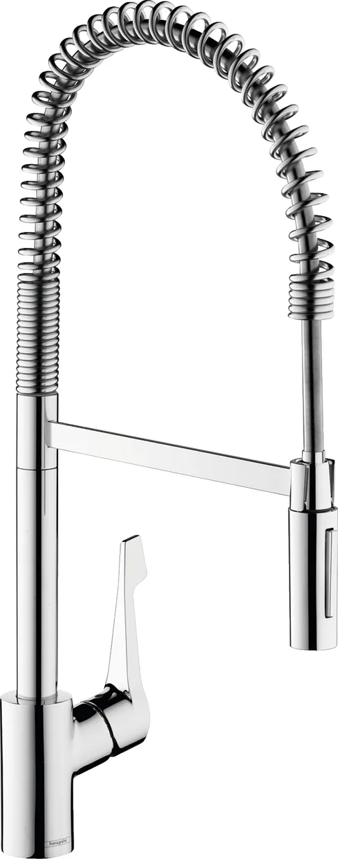 Змішувач для кухні hansgrohe Cento XXL напівпрофесійний з пружинним виливом, 2 режими, хром (14806000) — фото 2