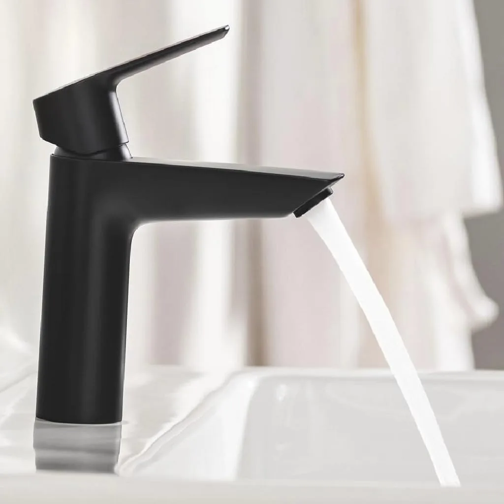 Змішувач для раковини GROHE Start M OpenCold з донним клапаном Push-Open, матовий чорний (237462432) — фото 5