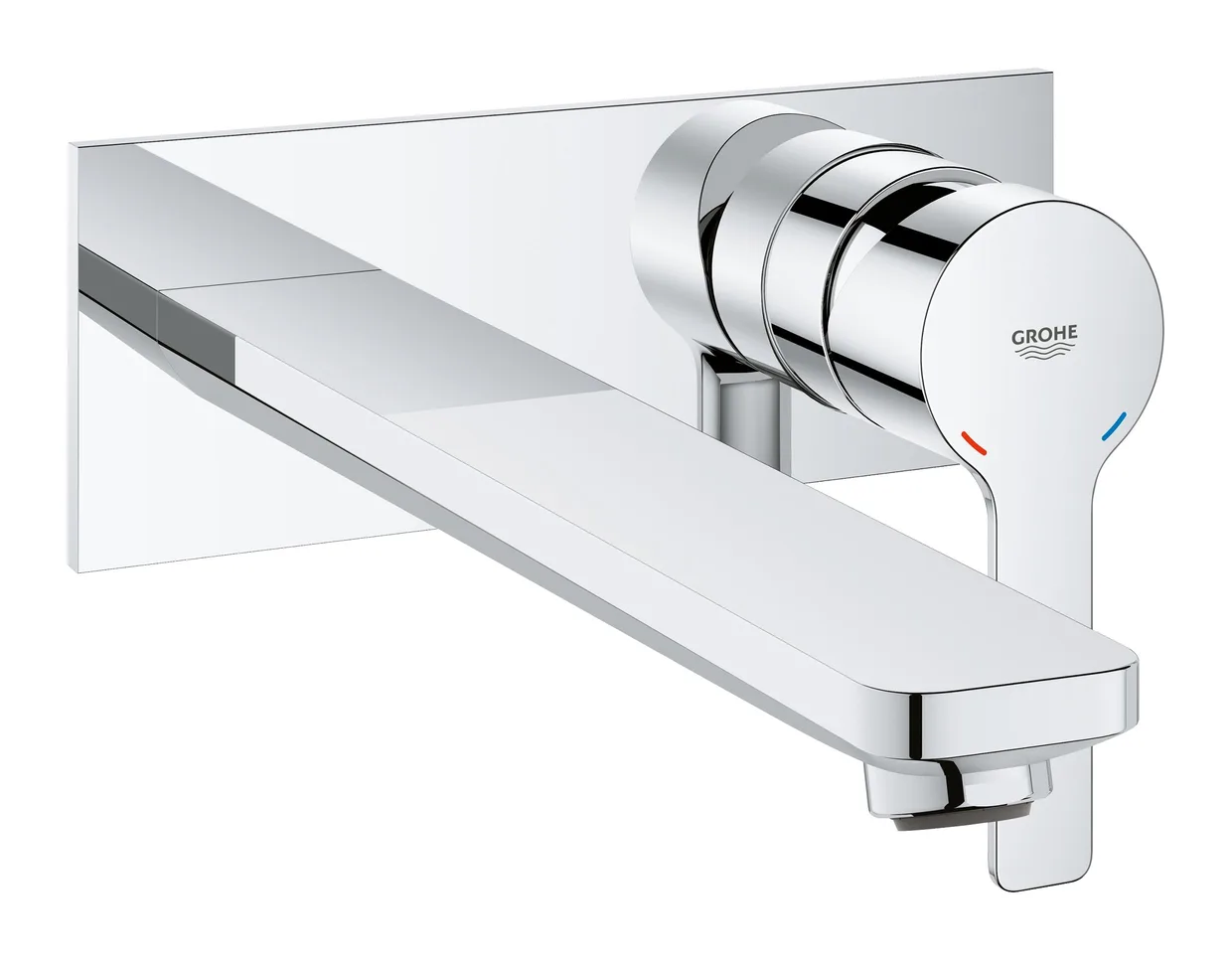 Змішувач для раковини настінний прихованого монтажу GROHE Lineare на 2 отвори, вилив 207 мм, зовнішня частина, хром (23444001) — фото 3