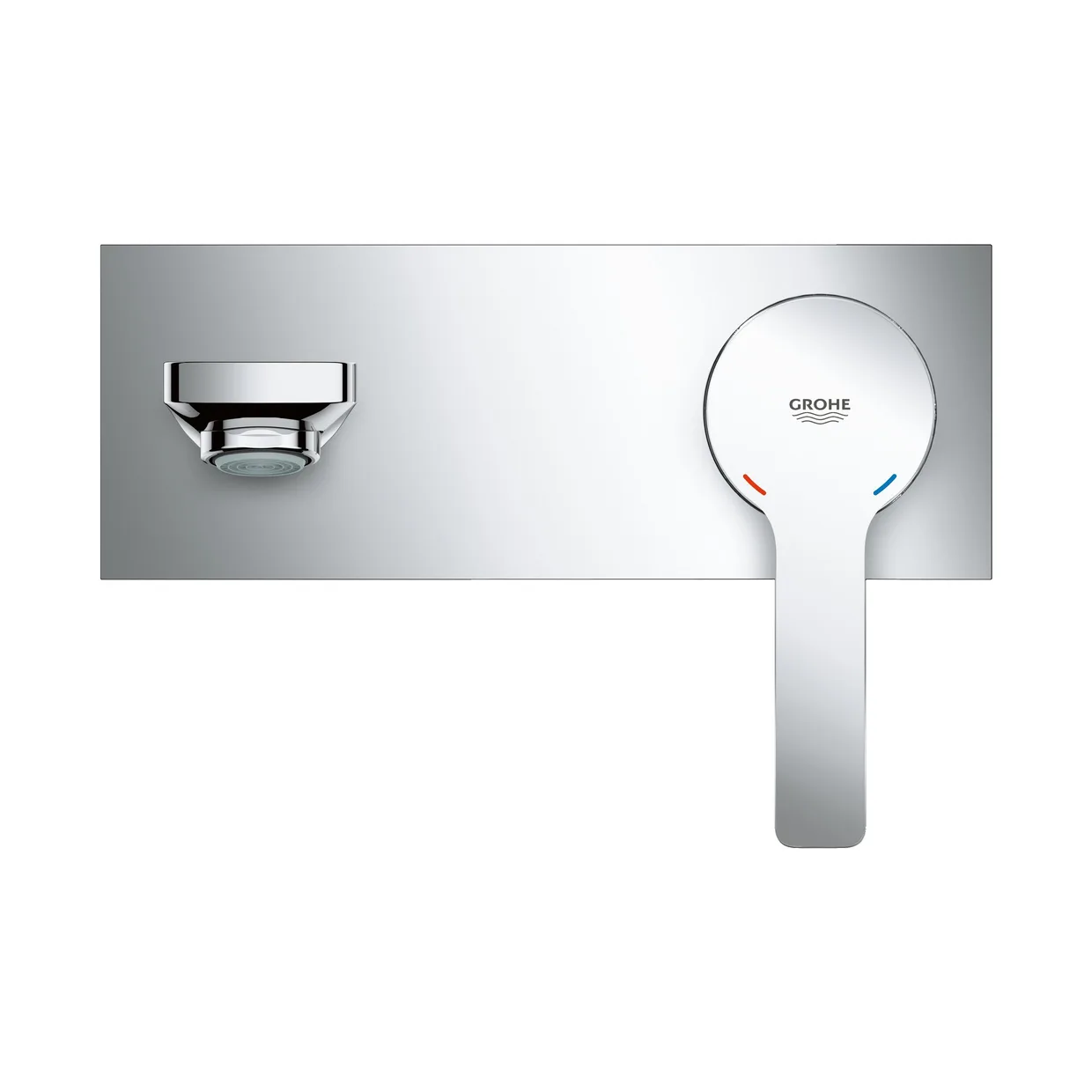 Змішувач для раковини настінний прихованого монтажу GROHE Lineare на 2 отвори, вилив 207 мм, зовнішня частина, хром (23444001) — фото 6