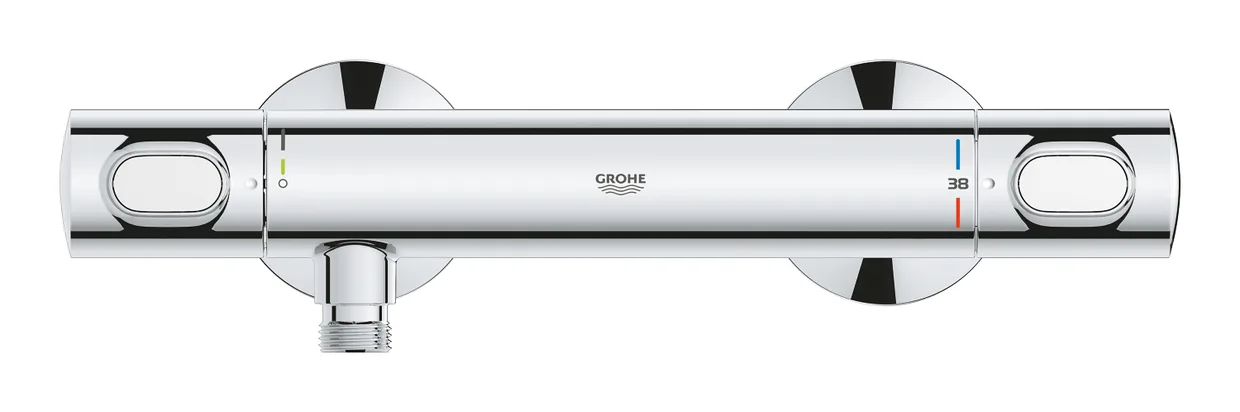 Смеситель для душа термостатический GROHE Precision Flow настенный, хром (34840000) — фото 2
