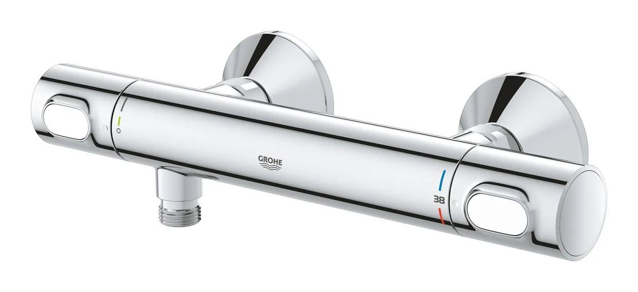 Смеситель для душа термостатический GROHE Precision Flow настенный, хром (34840000) — фото 3