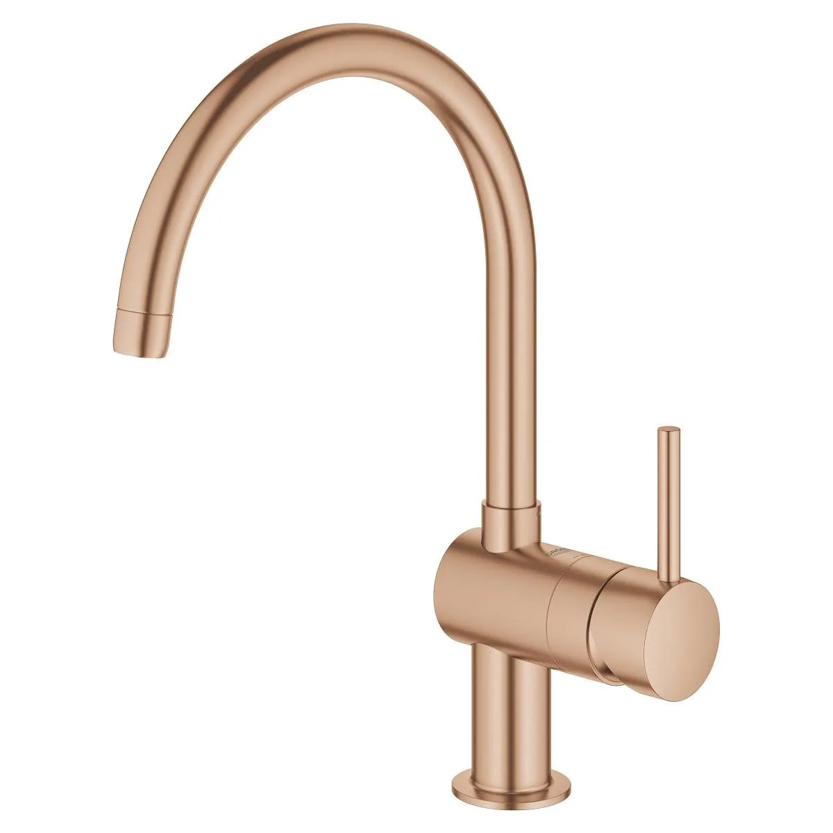 Змішувач для кухні GROHE Minta з високим C-подібним виливом, Warm Sunset Brushed (32917DL0) — фото 2