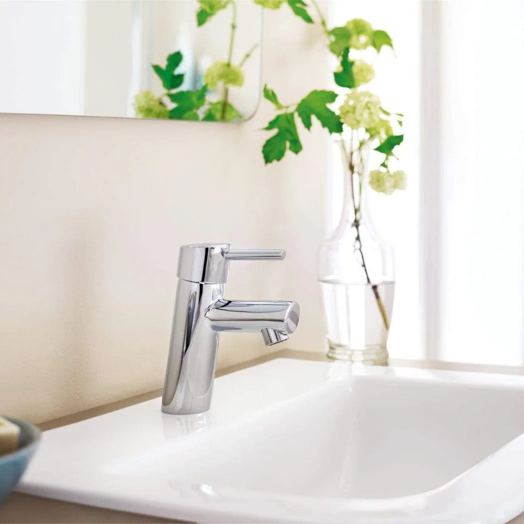 Смеситель для раковины GROHE Concetto M без донного клапана, хром (23451001) — фото 3