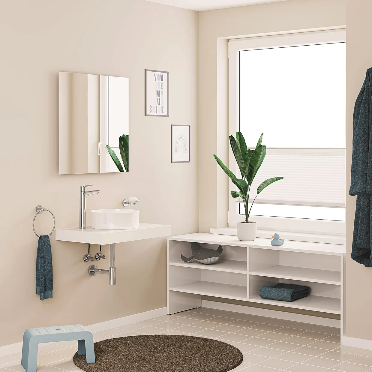 Смеситель для раковины GROHE Start Edge XL для накладной раковины, с донным клапаном Push-Open, хром (23777001) — фото 6
