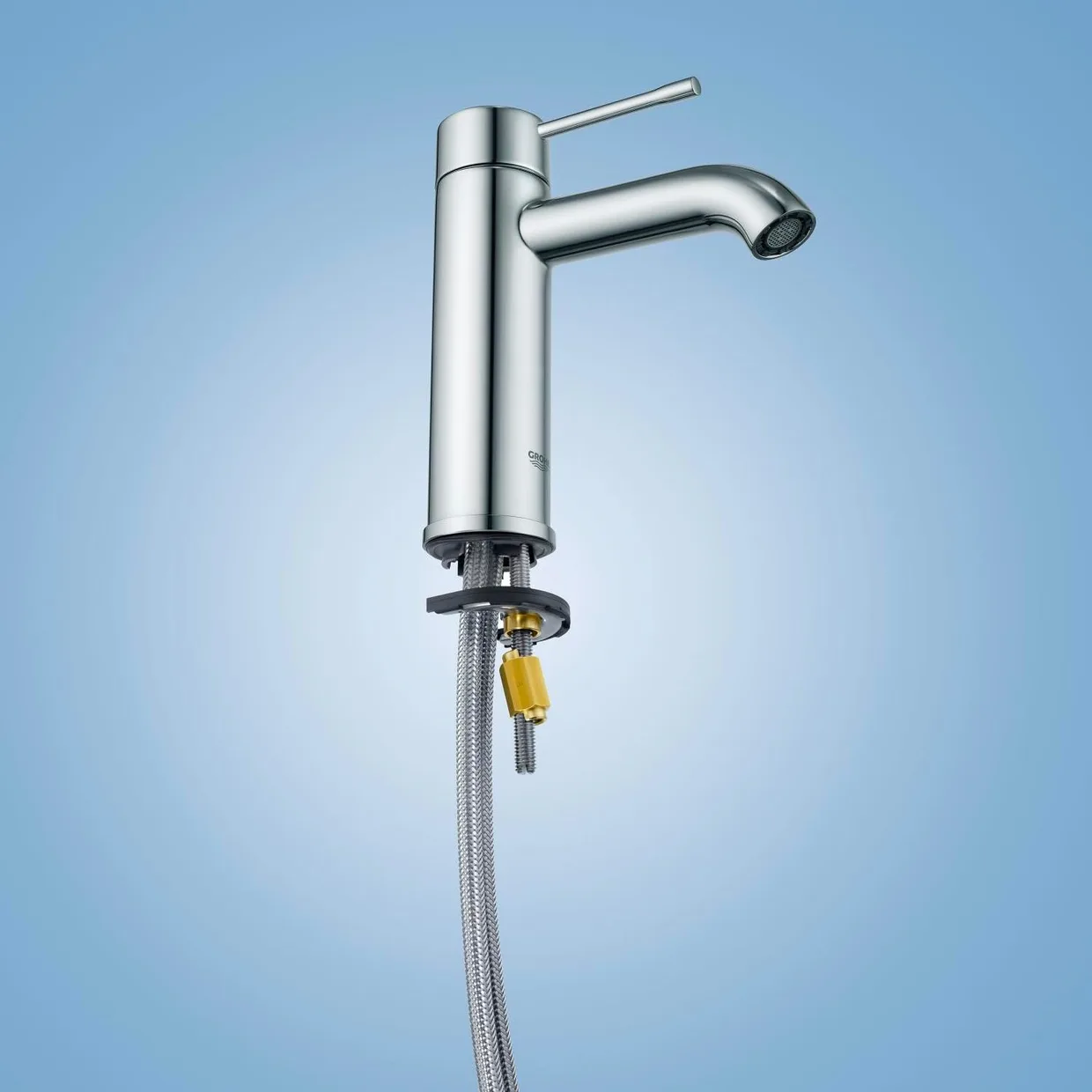 Змішувач для раковини GROHE Essence S без донного клапана, хром (23590001) — фото 4