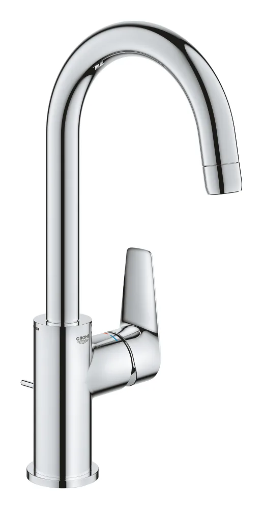 Смеситель для раковины GROHE Start Edge L с поворотным изливом и донным клапаном, хром (24201001)