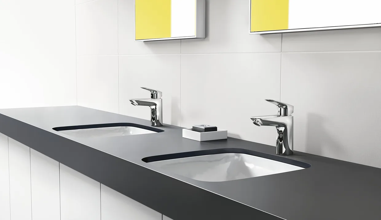Смеситель для раковины hansgrohe Logis 100 с донным клапаном, хром (71100000) — фото 4