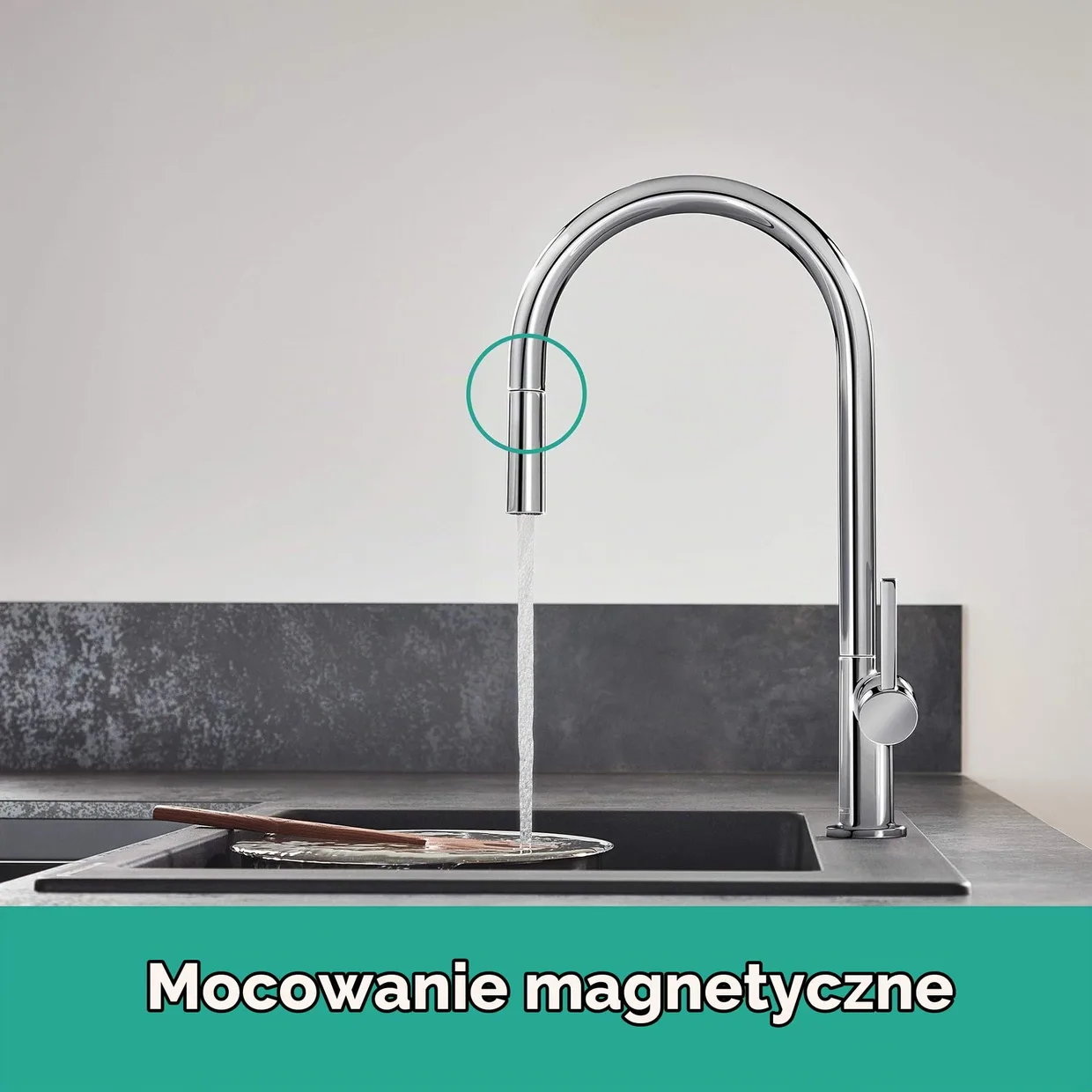 Смеситель для кухни hansgrohe Talis M54 210 с выдвижным изливом, хром (72802000) — фото 7