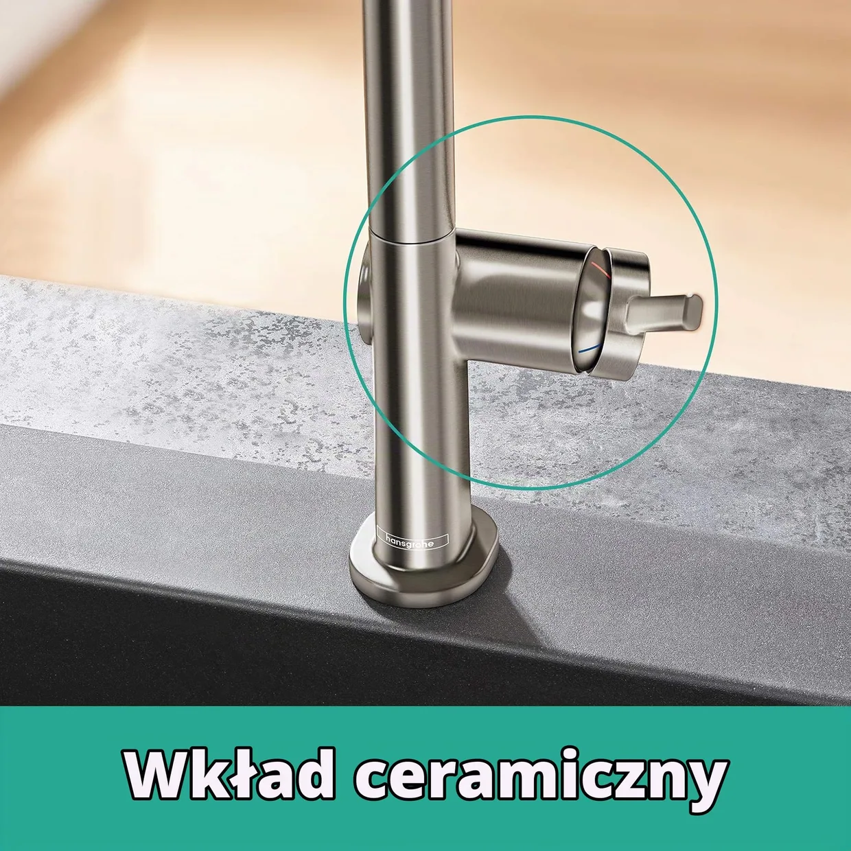 Смеситель для кухни hansgrohe Talis M54 U 220, Stainless Steel Finish (72806800) — фото 3