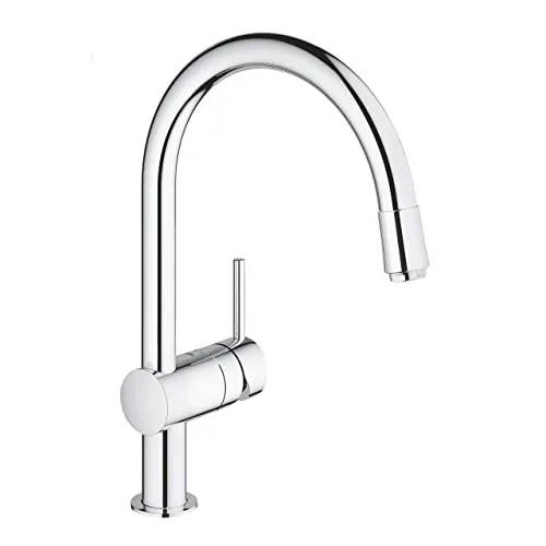 Смеситель для кухни GROHE Minta с C-образным выдвижным изливом, хром (32918000) — фото 5