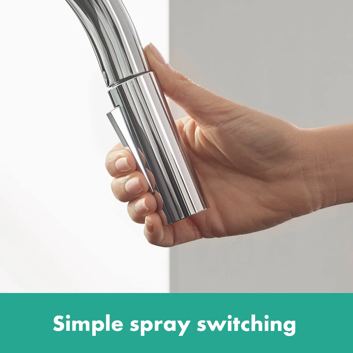 Смеситель для кухни hansgrohe Focus M41 240 с выдвижной лейкой, 2 режима, хром (31815000) — фото 4