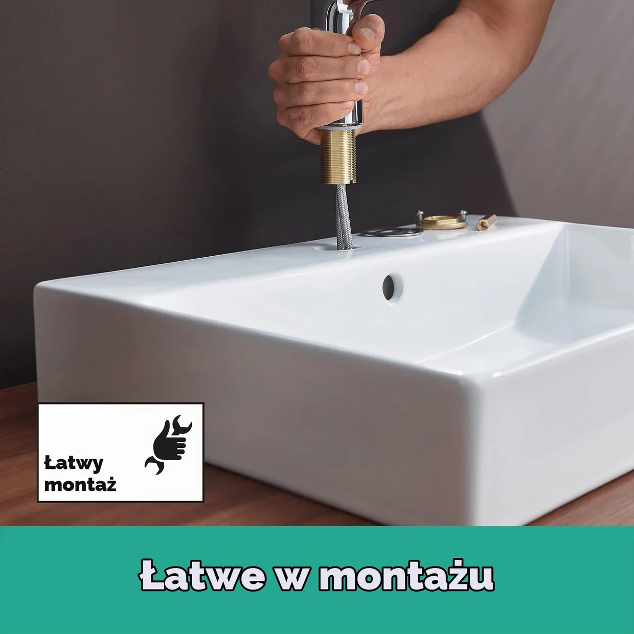Смеситель для раковины hansgrohe Talis S 80 с донным клапаном Push-Open, хром (72011000) — фото 7