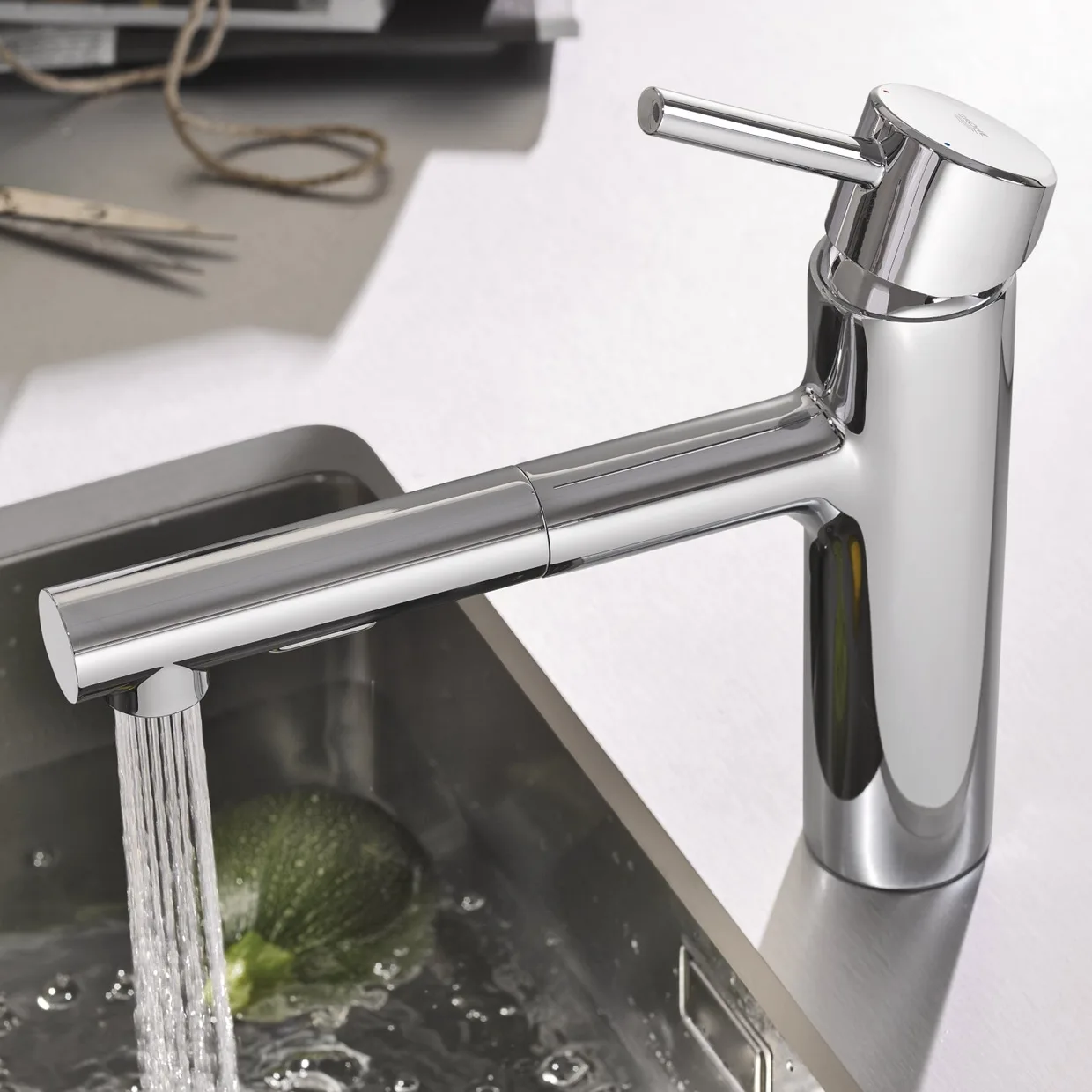 Смеситель для кухни GROHE Concetto с выдвижным изливом, 2 режима, хром (30273001) — фото 5