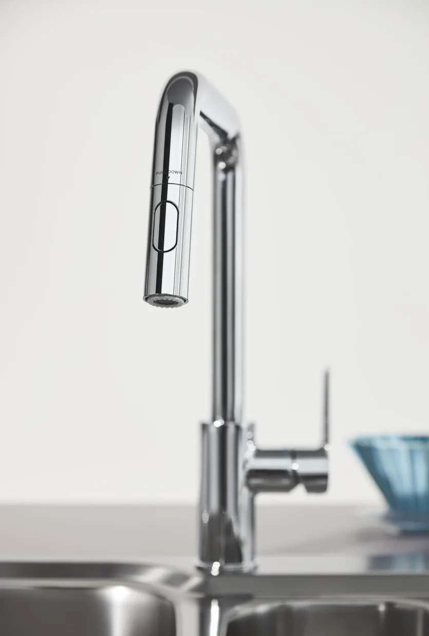 Смеситель для кухни GROHE Start с выдвижным изливом, 2 режима, хром (30631000) — фото 5