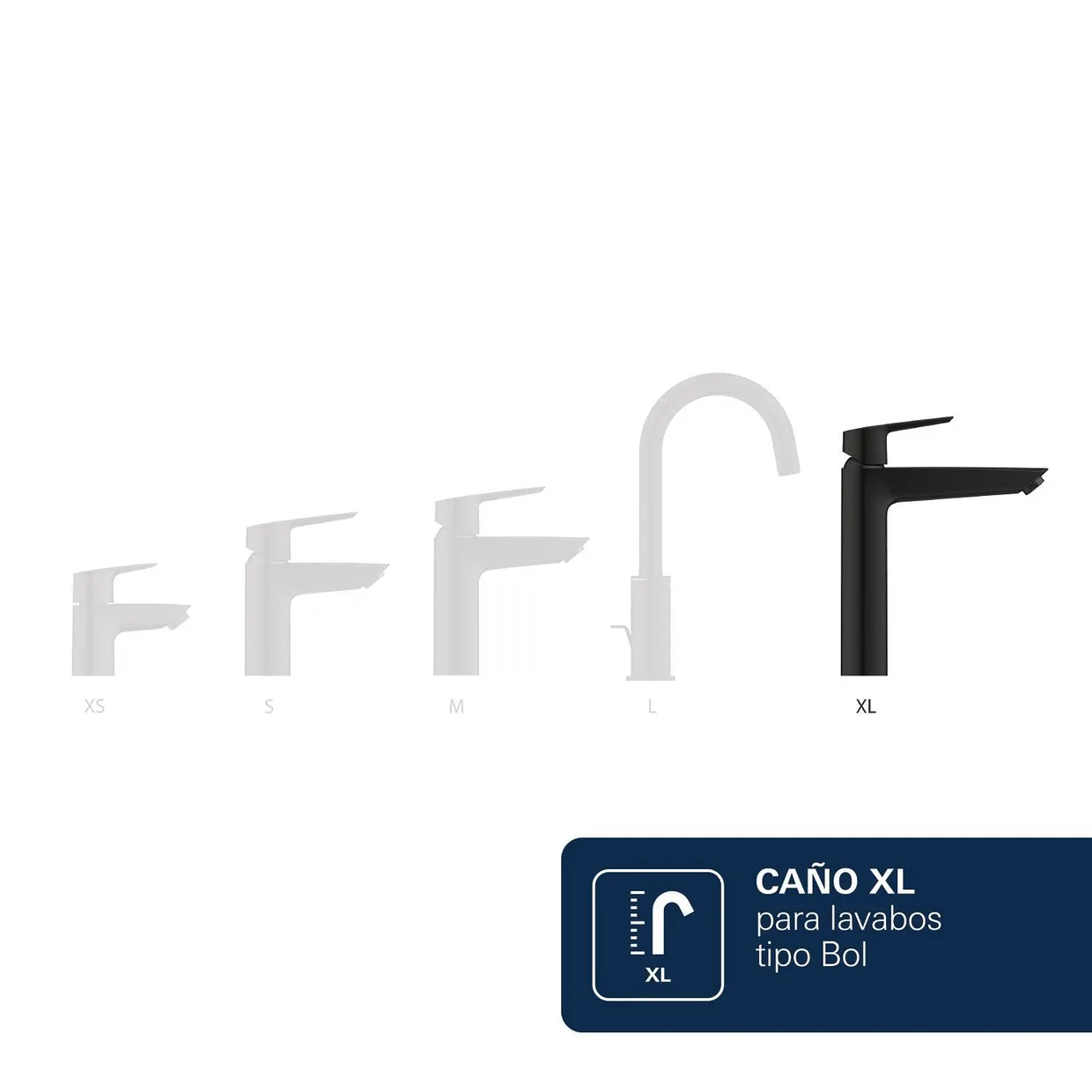 Смеситель для раковины GROHE Dice XL для накладной раковины, Phantom Black (1018922430) — фото 9