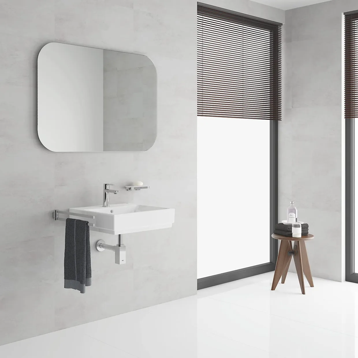 Смеситель для раковины GROHE Lineare XS с донным клапаном Push-Open, хром (23791001) — фото 4