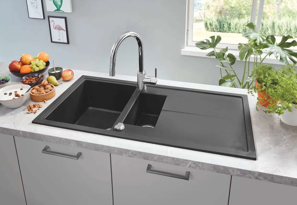 Смеситель для кухни GROHE Concetto с C-образным выдвижным изливом, 2 режима, хром (31483002) — фото 5