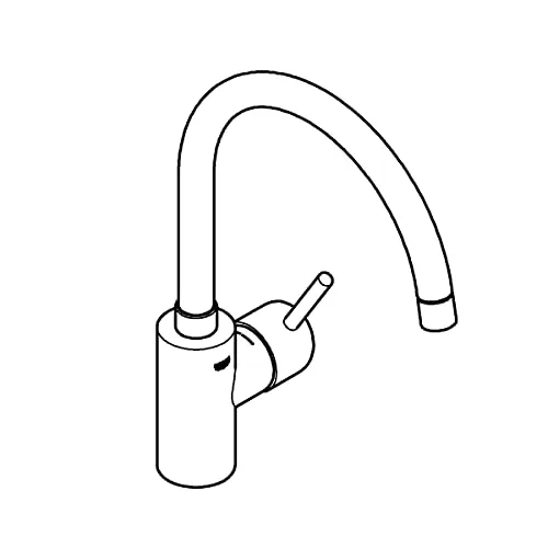 Змішувач для кухні GROHE Concetto з високим C-подібним виливом, хром (32661003) — фото 4
