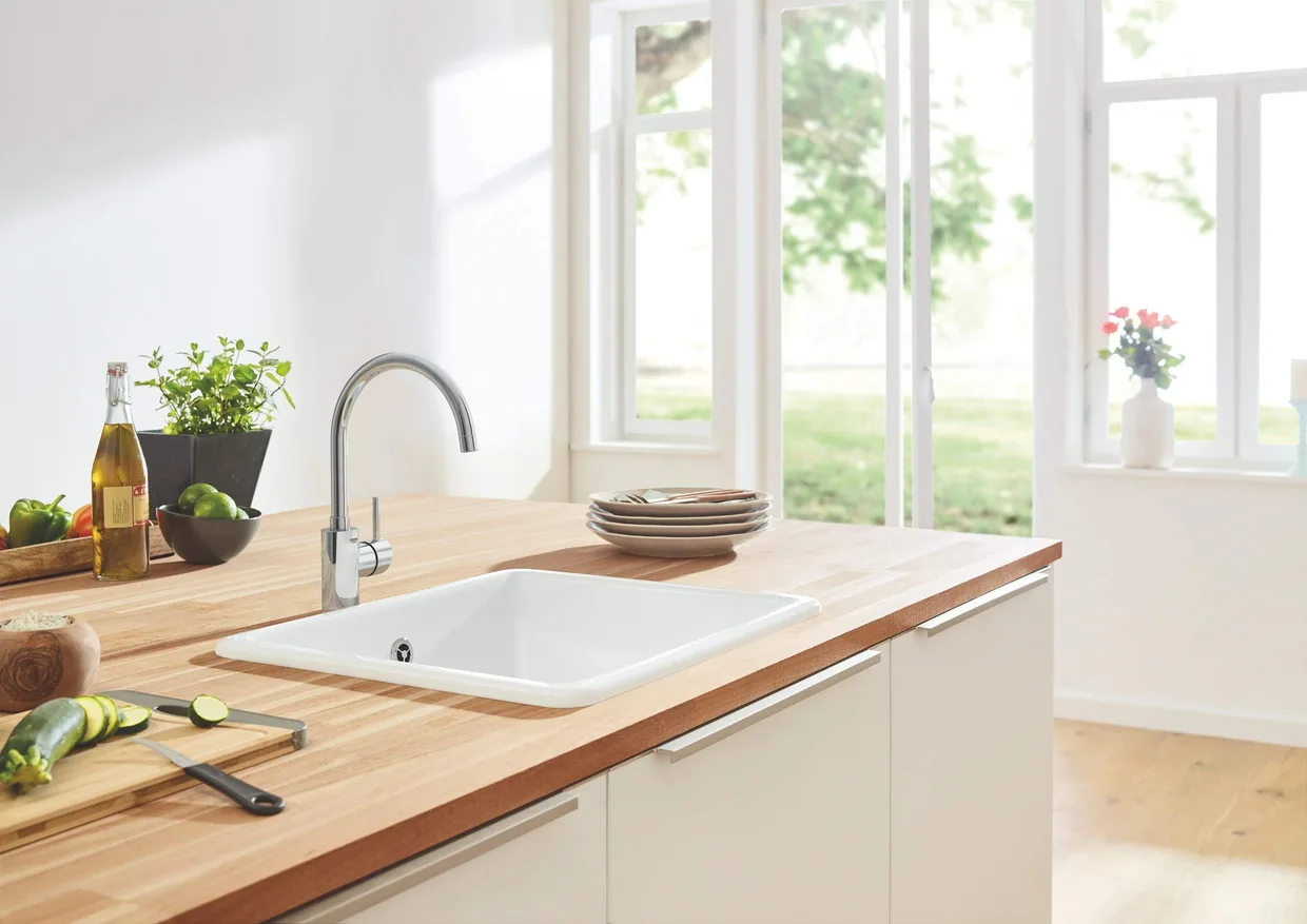 Змішувач для кухні GROHE Concetto з високим C-подібним виливом, хром (32661003) — фото 7