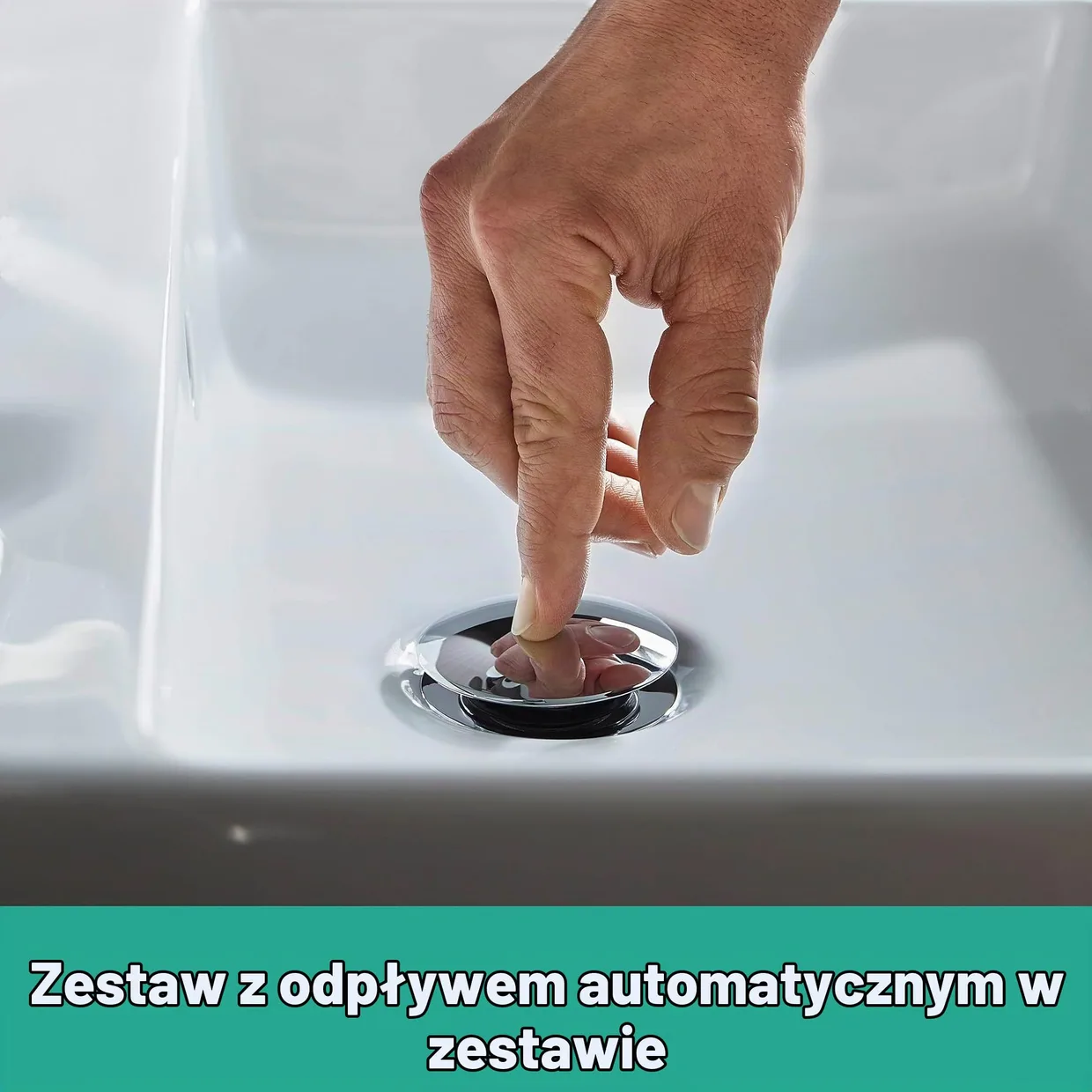 Змішувач для раковини hansgrohe Tecturis S 110 Fine CoolStart EcoSmart+ з донним клапаном Push-Open, хром (73320000) — фото 7
