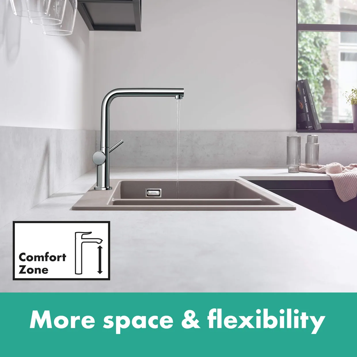 Змішувач для кухні hansgrohe Talis M54 270, хром (72840000) — фото 6