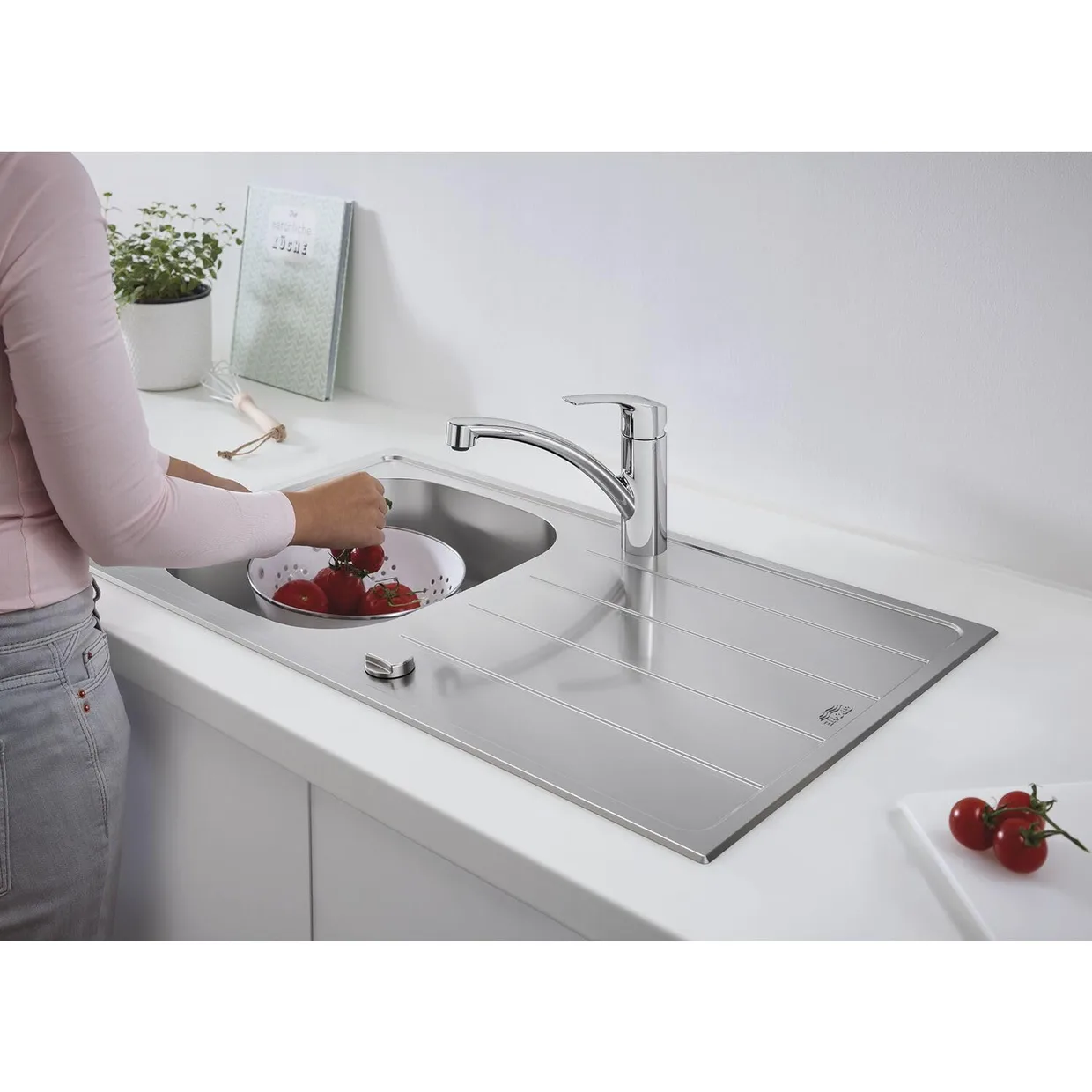 Змішувач для кухні GROHE Via з поворотним виливом, хром (30465000) — фото 2