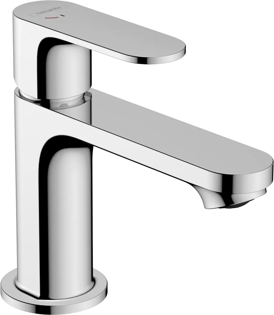 Смеситель для раковины hansgrohe Rebris S 80 CoolStart без донного клапана, хром (72514000)