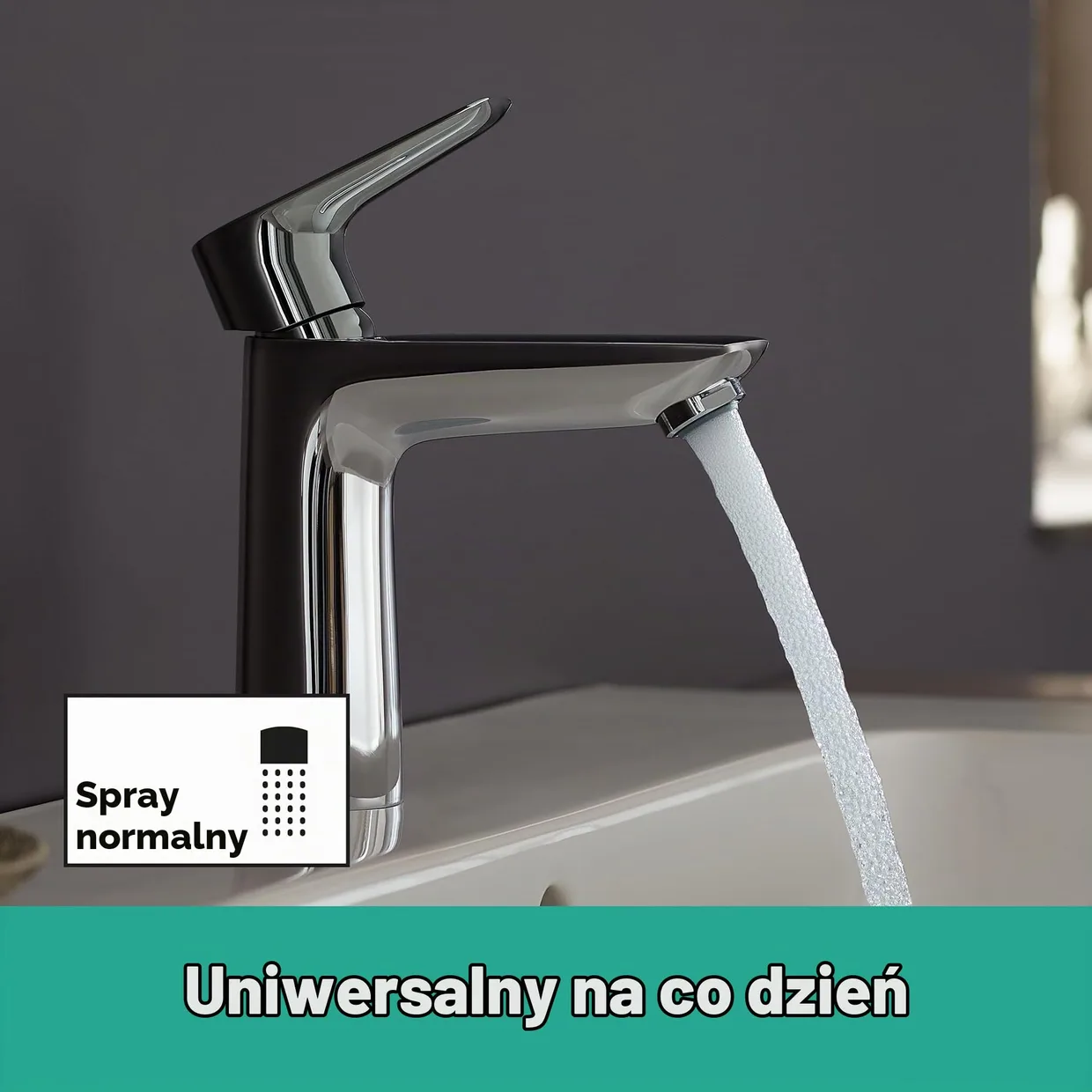 Смеситель для раковины hansgrohe Talis E 110 с донным клапаном Push-Open, хром (71711000) — фото 4
