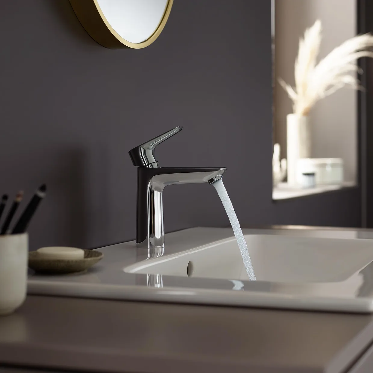 Смеситель для раковины hansgrohe Talis E 110 с донным клапаном Push-Open, хром (71711000) — фото 10