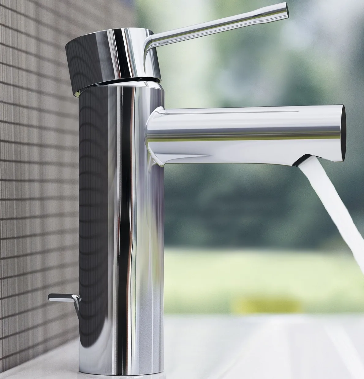 Смеситель для раковины GROHE Essence S с донным клапаном, хром (32898001) — фото 5