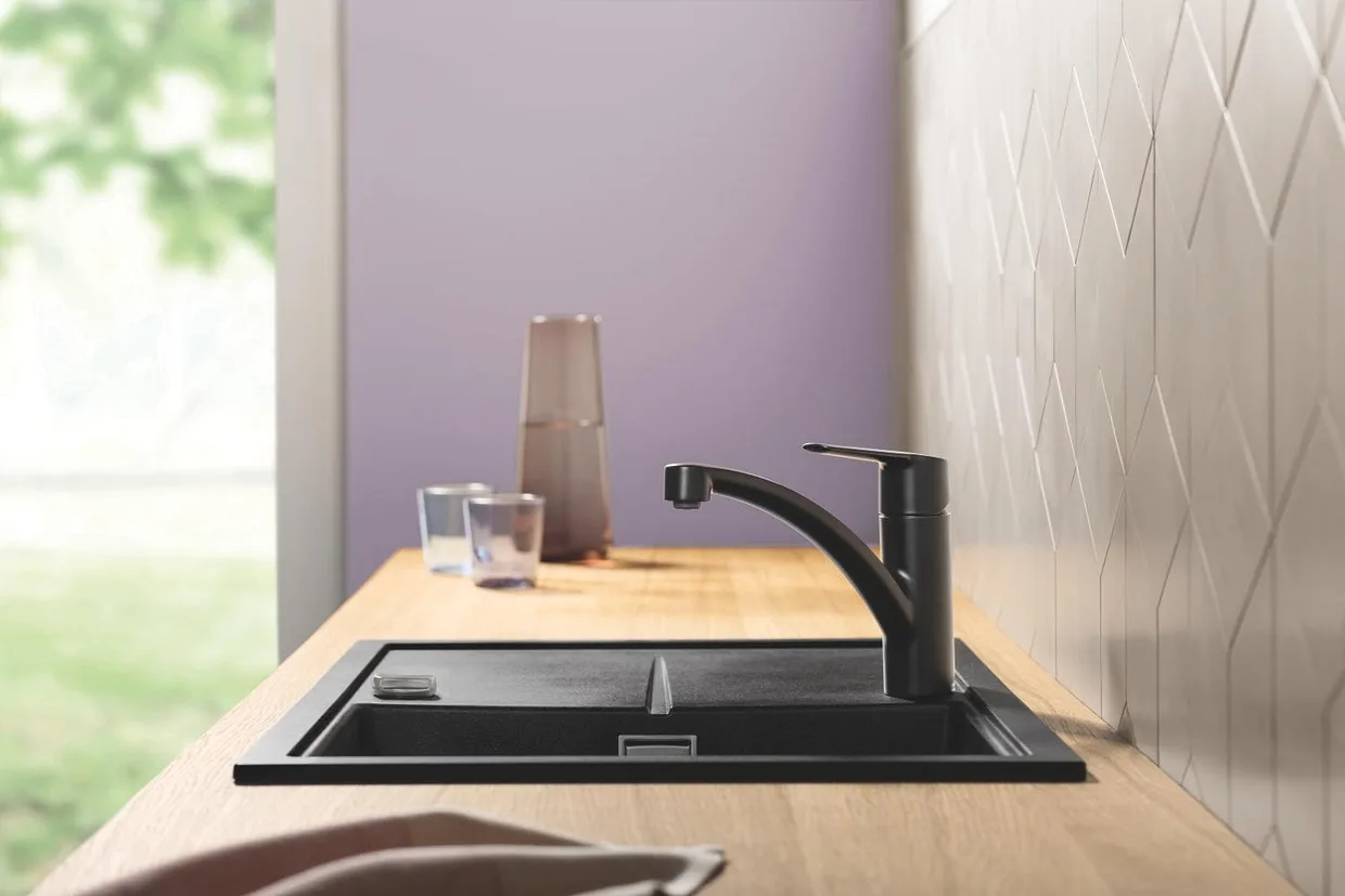Змішувач для кухні GROHE Start з низьким виливом, матовий чорний (324412432) — фото 5