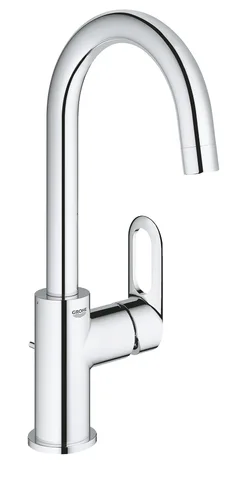 Смеситель для раковины GROHE BauLoop L с донным клапаном, хром (23763000)