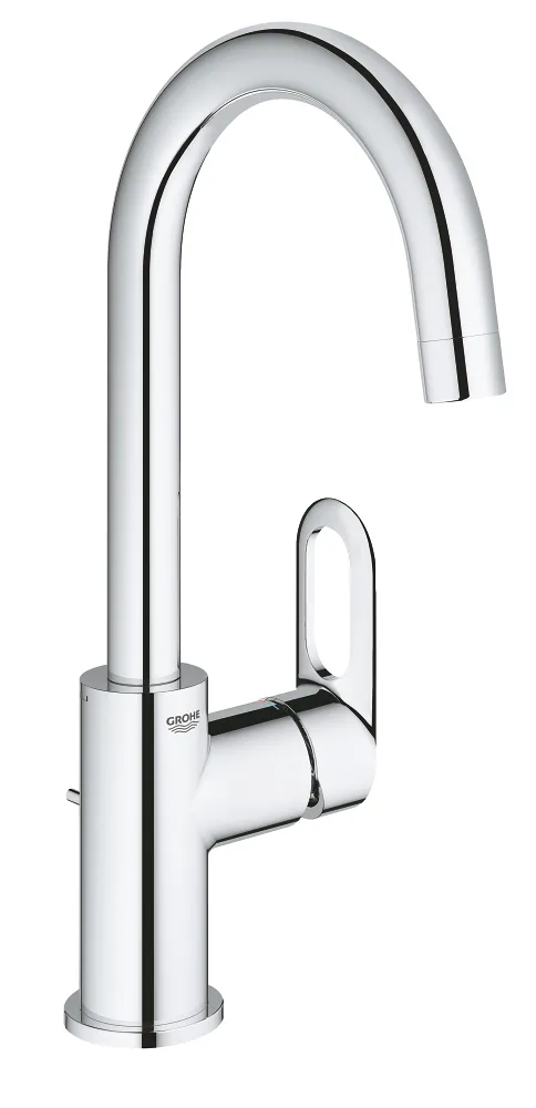 Смеситель для раковины GROHE BauLoop L с донным клапаном, хром (23763000)