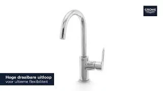 Смеситель для раковины GROHE BauLoop L с донным клапаном, хром (23763000) — фото 2