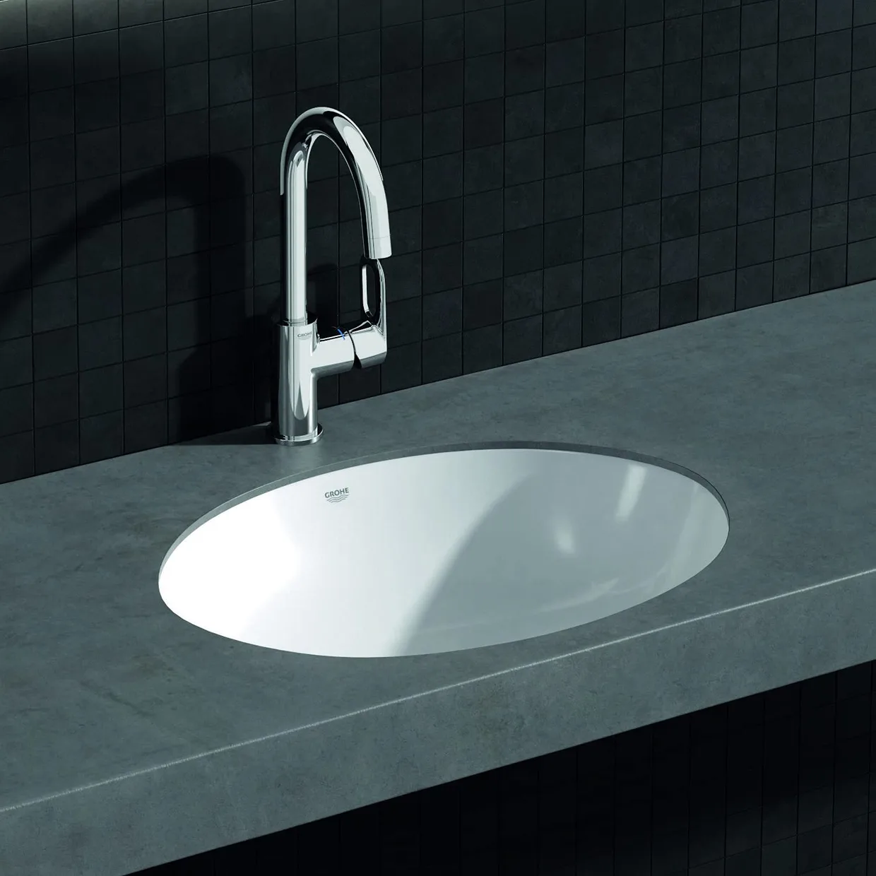 Смеситель для раковины GROHE BauLoop L с донным клапаном, хром (23763000) — фото 4